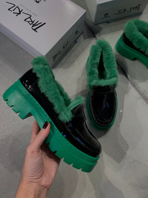 RETRO YESIL LOAFER 🖤
